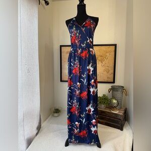 Women’s floral spaghetti strap maxi dress